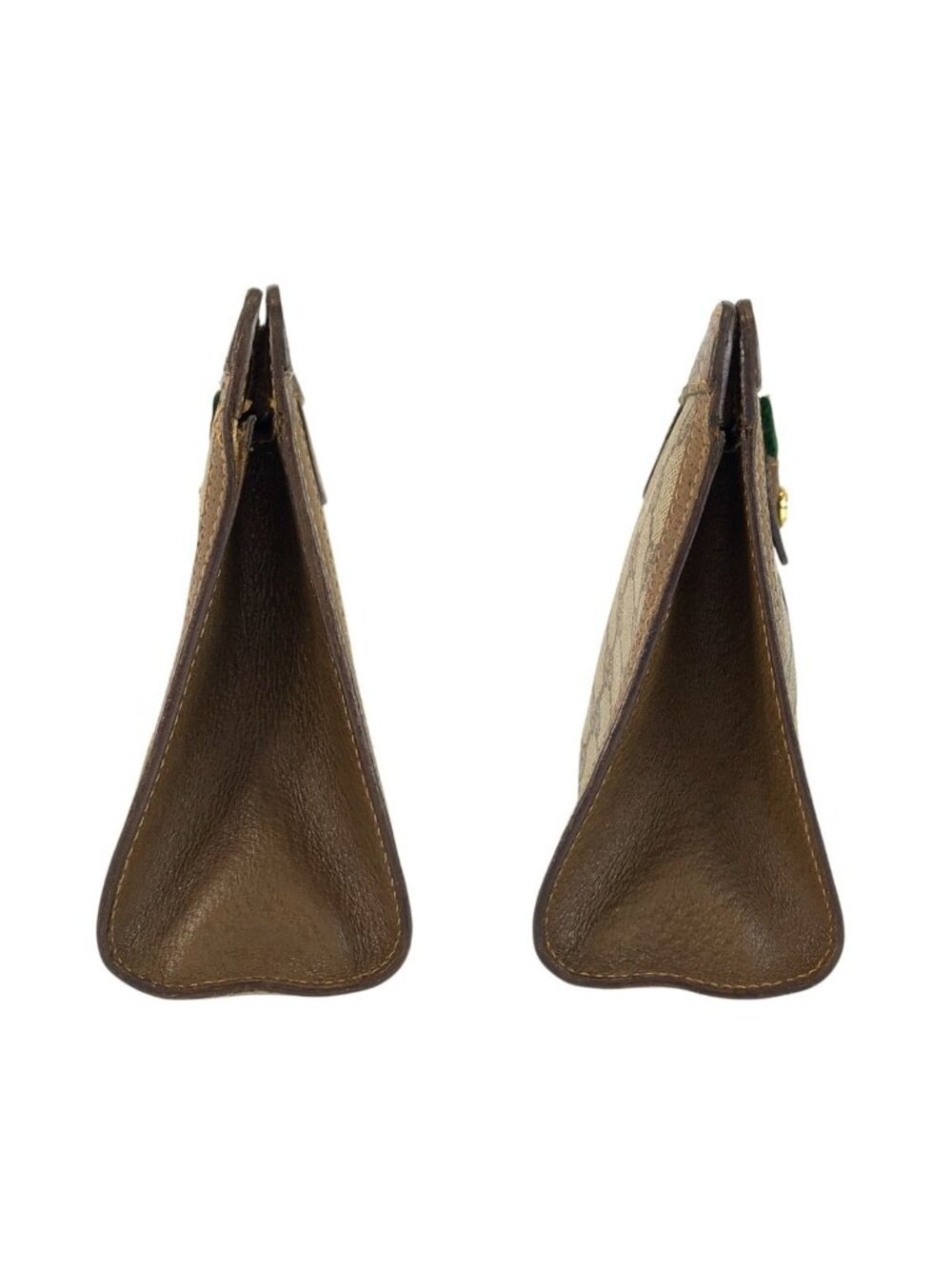 Gucci Vintage Sherry Line Beige GG Supreme Canvas Clutch - Picture 7 of 9